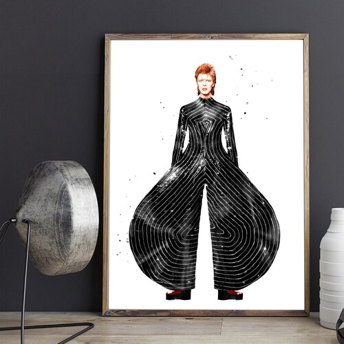 David Bowie Cat From Japan Print Choice of 3 Sizes Bowie Etsy