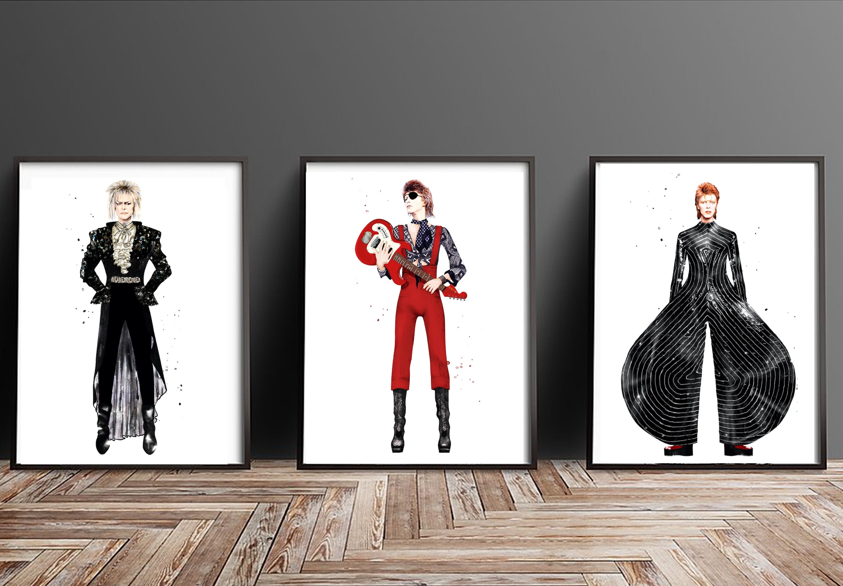 David Bowie Outfits - Illustration price