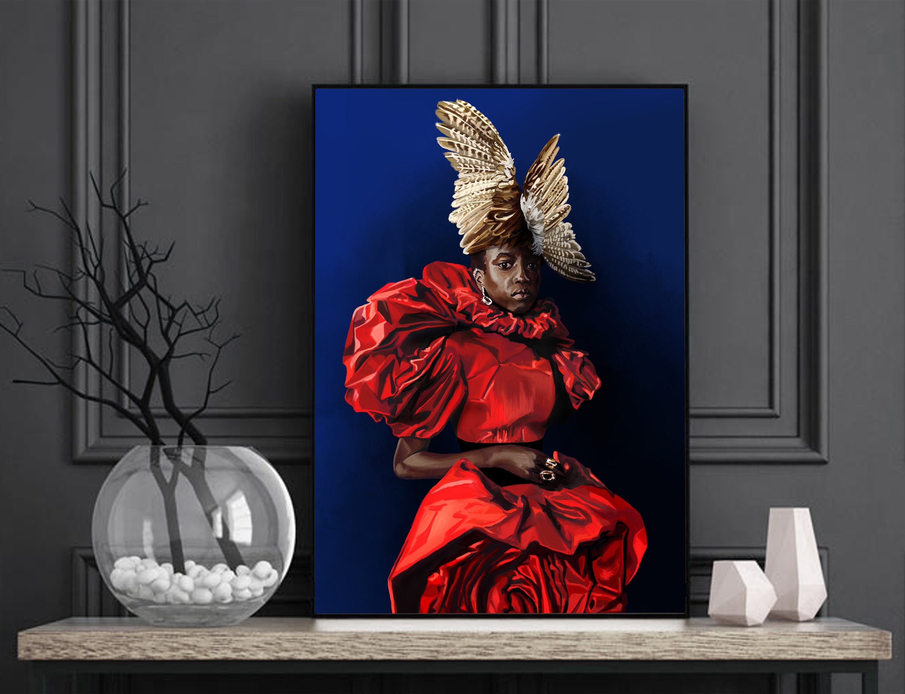 Alexander Mcqueen Digital Print Alexander Mcqueen Illustration Arte, image size:3000x2300