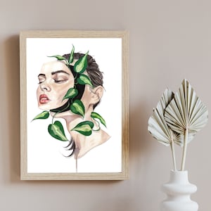 Out of Body Watercolour Print, A5, A4 or A3 - Anxiety, Mental Health, Self Care