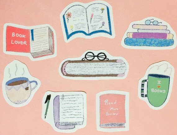 Download Literary Stickers Bookish Stickers Reading Stickers Reader Etsy