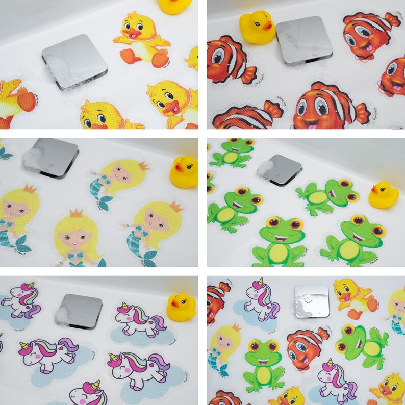 Colourful and bright Bath Stickers Anti Skid Non Slip Etsy