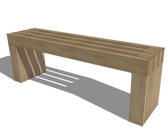 Easy Garden Bench Building plans. gardening Solid Wood seat outdoors