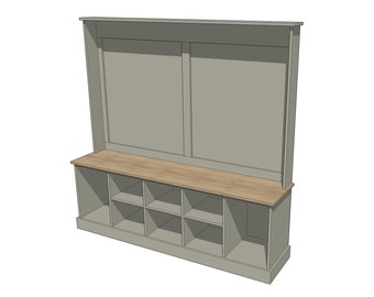 Easy Boot and Shoe Monk Bench Building plans. Furniture Plans Shoe Shelf Boot bench Hallway Mud room bench