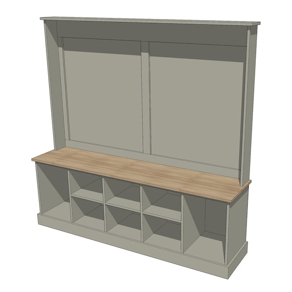 Easy Boot and Shoe Monk Bench Building plans. Furniture Plans Shoe Shelf Boot bench Hallway Mud room bench