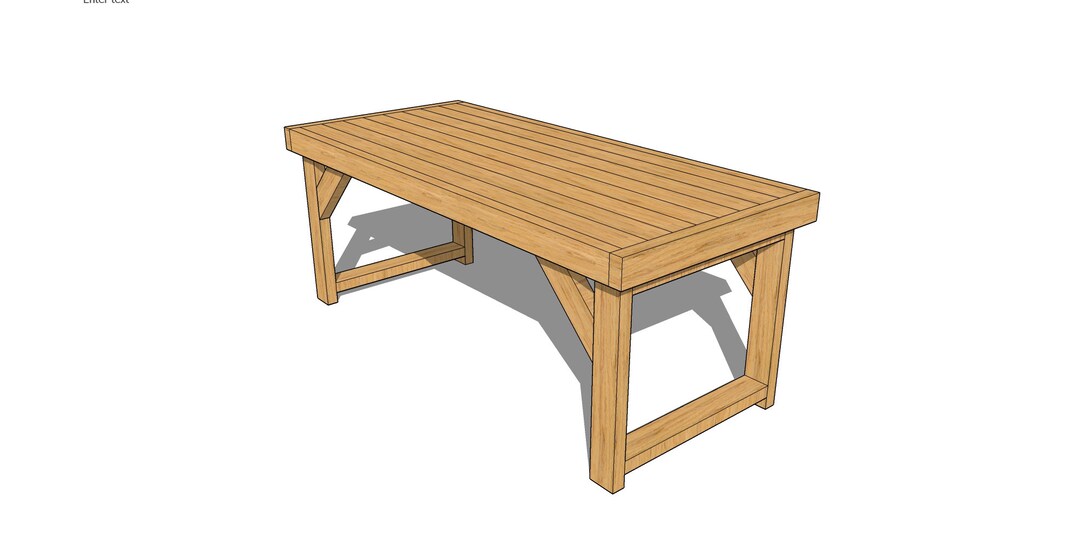 Easy Solid Wood Table Plans Instructions Outdoor Dining Seats 6 8