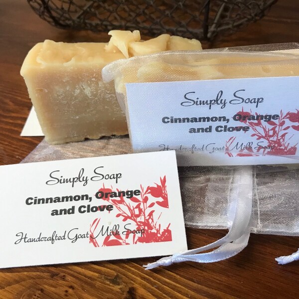 Cinnamon, Orange and Clove  scented Goat Milk Soap