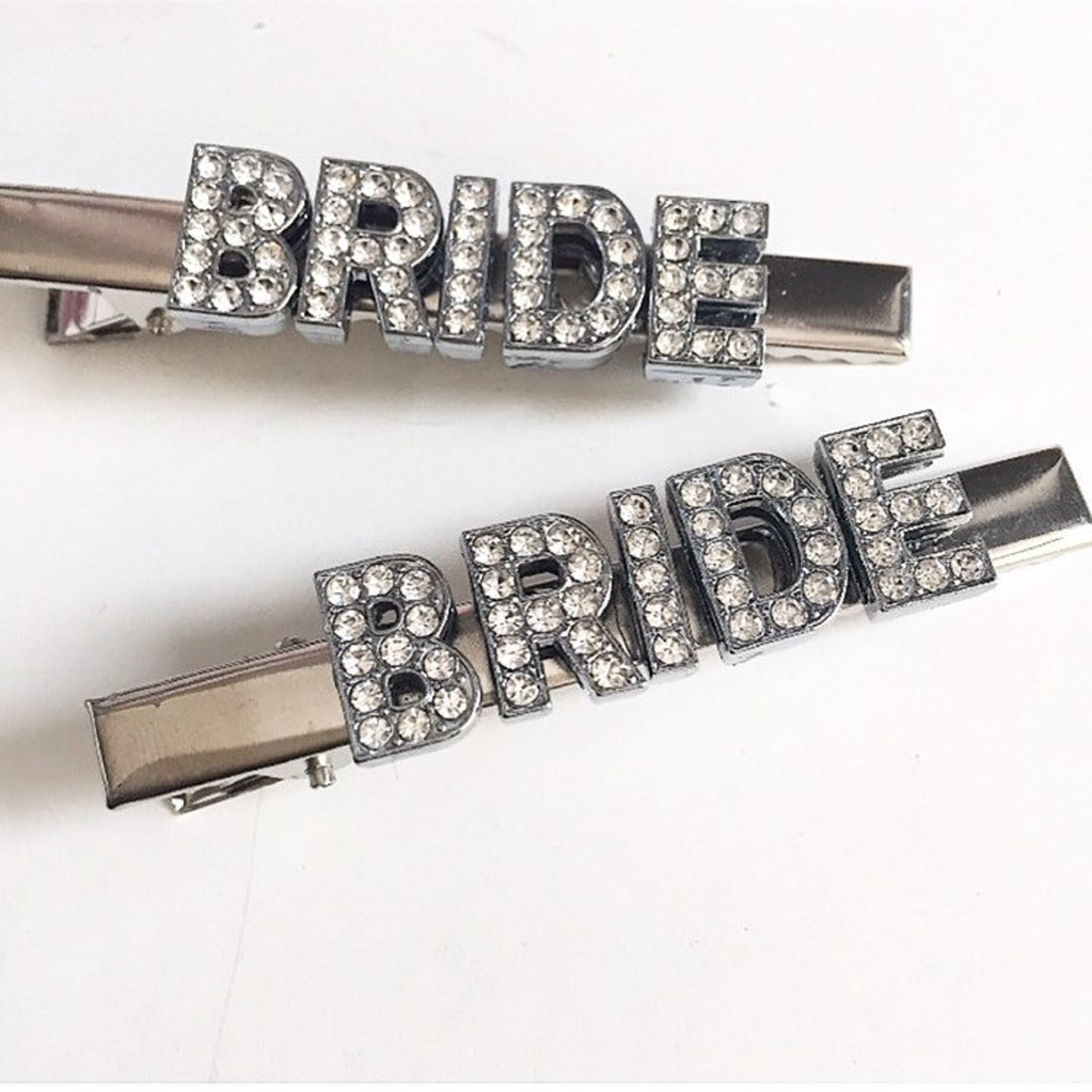 Bride Hair Clips Bride Customised Hair Clip Bride to Be Etsy