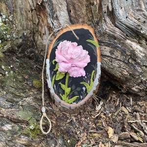 Pink Roses - Double-sided Sculptural Painting