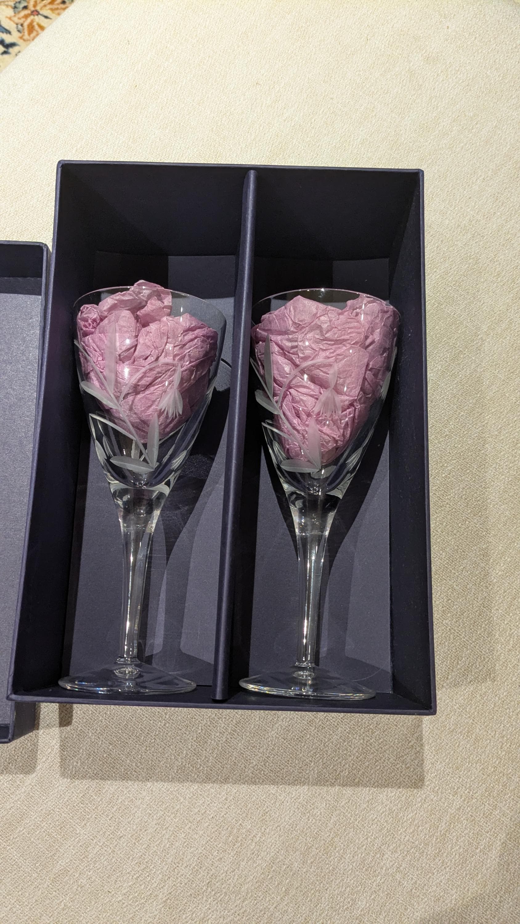 Lot De 4 Verres À Vin Sans Pied Soufflés À La Main-Verres À Vin Sans