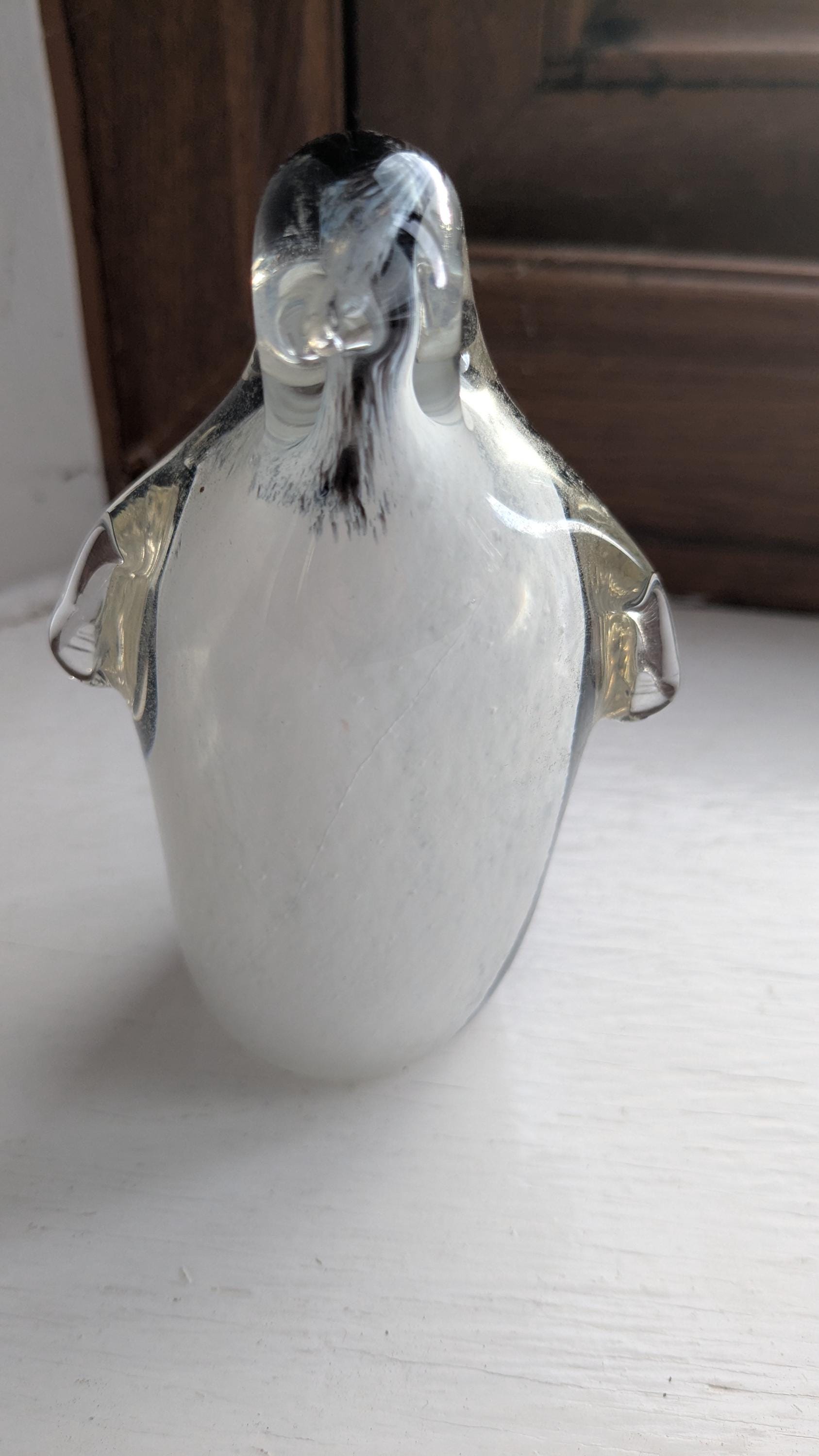 ペンギンアートガラス LENOX ペンギン パルズ、アート ガラス フィギュア、NIB、COA 付き