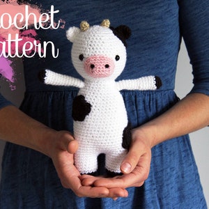 Amigurumi Cow Crochet Pattern - Cuthbert the Cow