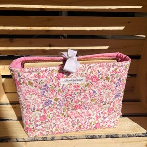 Quilted Floral Bible Cover | Handmade Padded Book Protector | Christian Gift for Women | Church Accessory