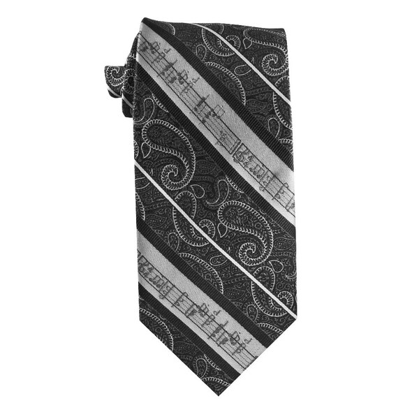 Children's tie for ages 8-14 years old: Musical staff treble clef tie for readers of music, music students and music lovers