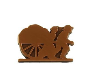 Mormon Handcart Trek Pin (Copper, Gold, or Silver)