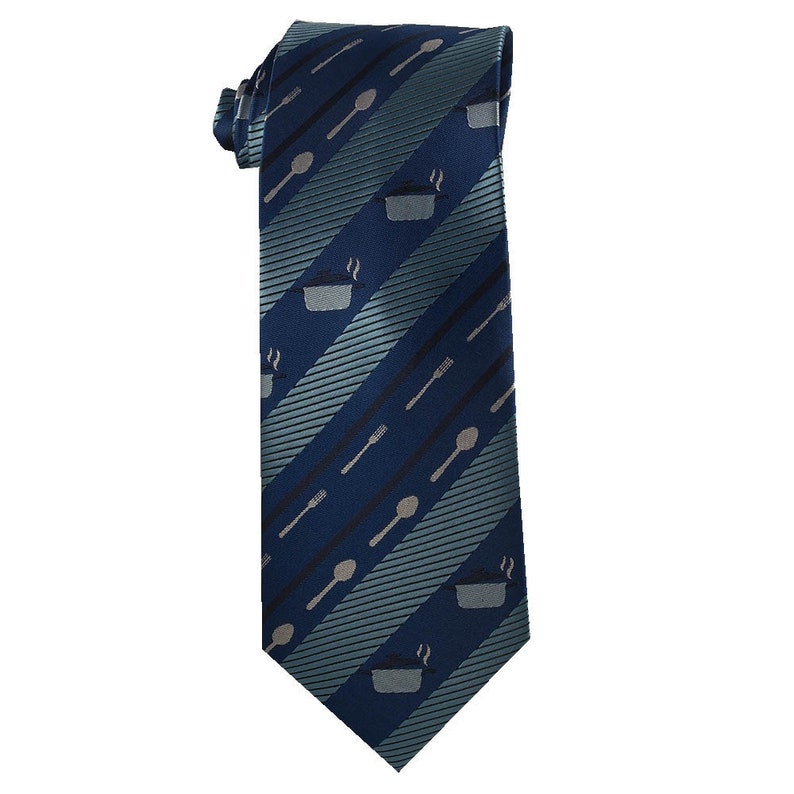 Cook tie for chefs and food lovers available in five colors image 1