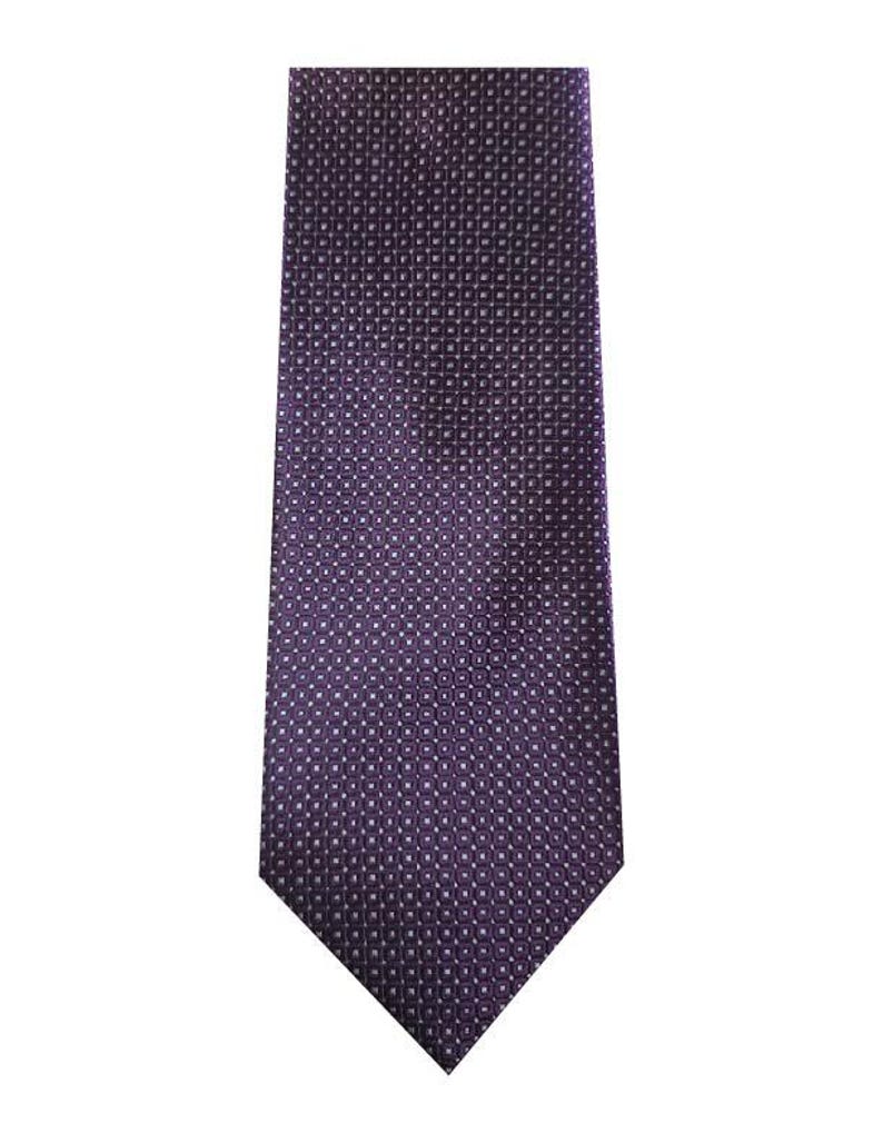 Subtle Pattern Tie Traditional Purple Tie With Small Pin Dots Men's 56