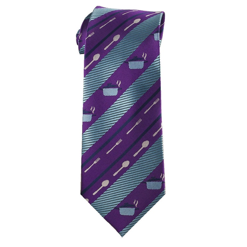 Cook tie for chefs and food lovers available in five colors image 4