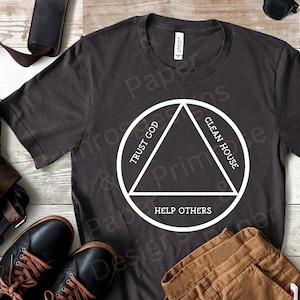 The Basics AA SVG,  Trust God Clean House Help Others, Sobriety Solution Digital SVG File, Alcoholics Anonymous, Narcotics Anonymous