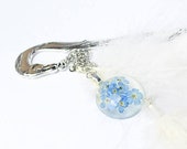 blue flower bookmark gift terrarium real bloom bookmark reading gift girlfriend gift father feathers mark flower bookmark cute accessory Z10