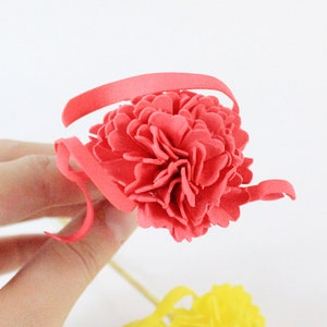 Coral Hair Accessory Prom Jewelry for Women Gift Princess Jewelry Yellow Hair Stick for Friend Birthday Gifts Yellow Accessory sunny flowers image 2