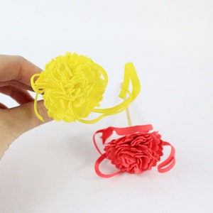 Coral Hair Accessory Prom Jewelry for Women Gift Princess Jewelry Yellow Hair Stick for Friend Birthday Gifts Yellow Accessory sunny flowers image 3