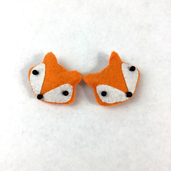 teenager girl orange fox jewelry as a gift for girlfriend Felted red fox animal brooch science teacher