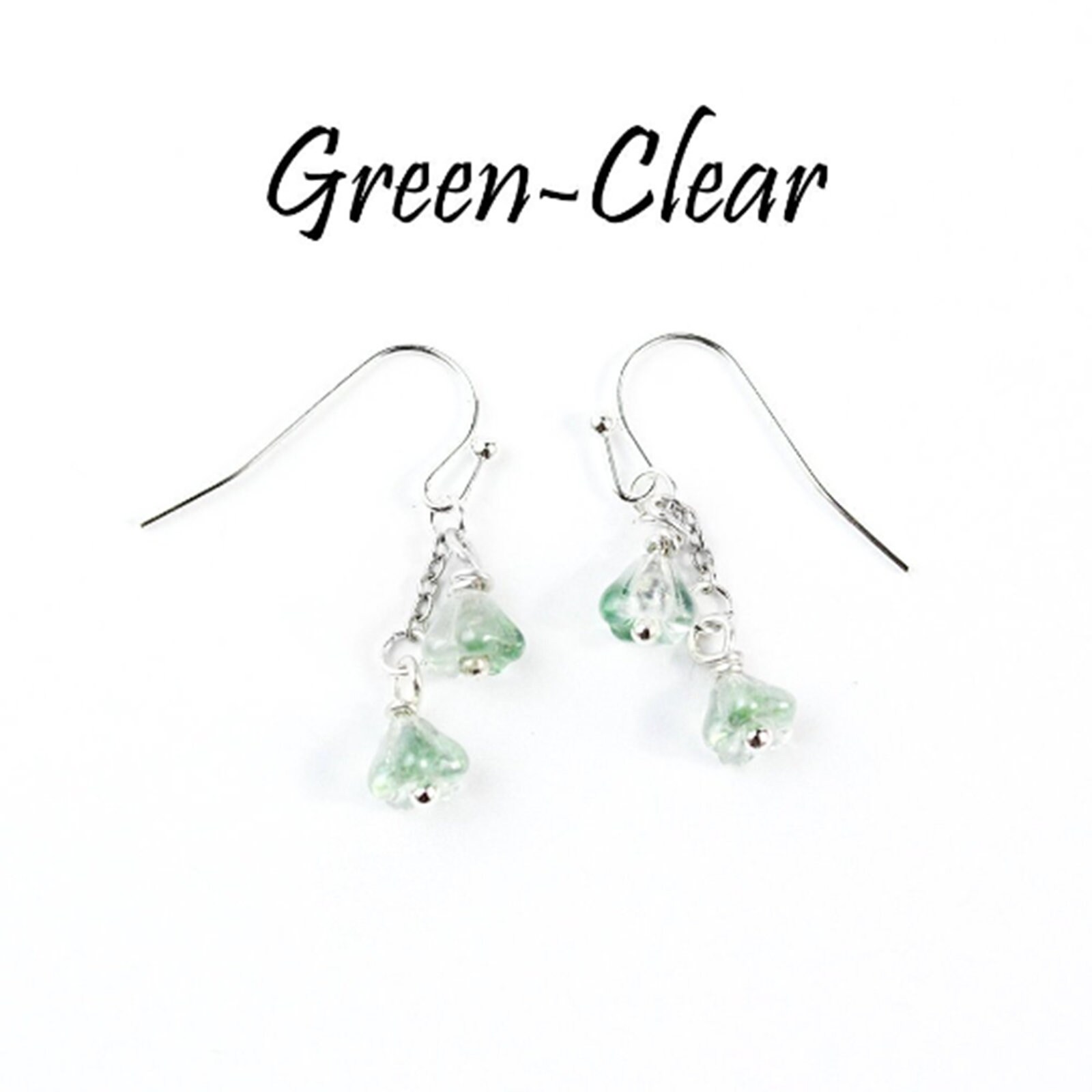 Green Earrings for Children Earrings for Women Gifts Tiny Etsy