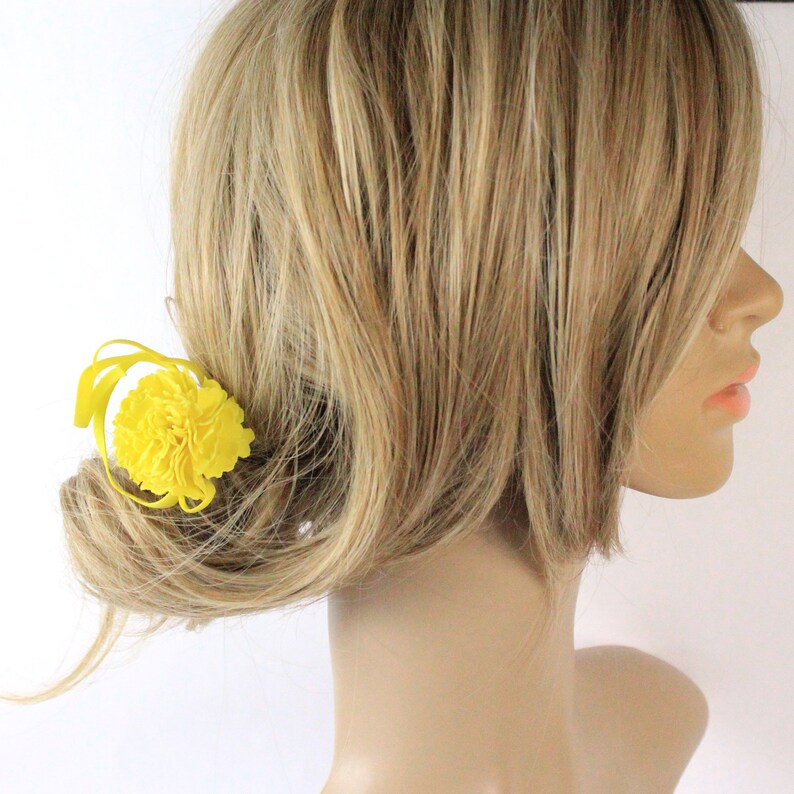 Coral Hair Accessory Prom Jewelry for Women Gift Princess Jewelry Yellow Hair Stick for Friend Birthday Gifts Yellow Accessory sunny flowers Yellow