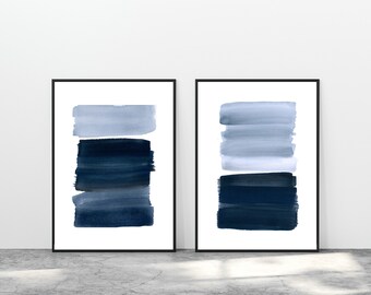Blue Art Printable | Etsy