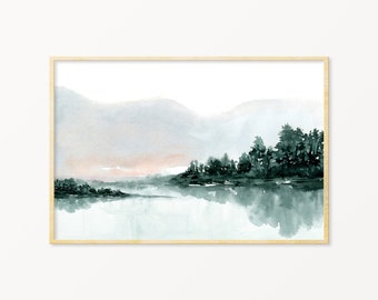Watercolor Landscape Etsy