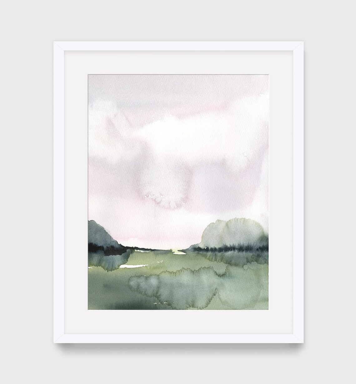 Watercolor Landscape Printable Wall Art Abstract Landscape | Etsy