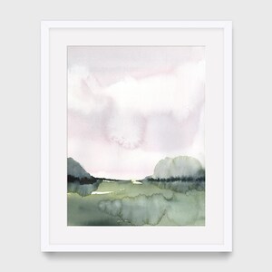 Watercolor Landscape Printable Wall Art Abstract Landscape | Etsy