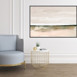 Neutral Landscape Print Printable Wall Art Minimal Abstract Landscape instant Download DIY Print Watercolor Painting Neutral Brown Blush image 3