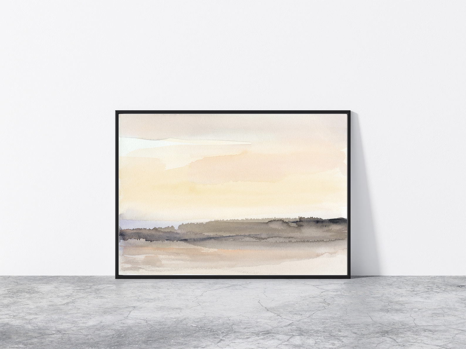 Blush Pink Landscape Printable Wall Art Instant Download DIY Etsy