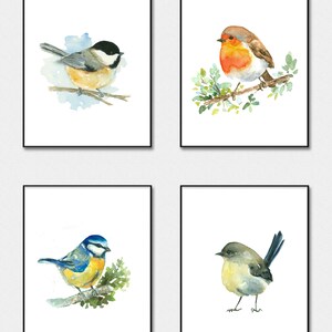 Bird Art Printable Wall Art Set Instant Download Small Bird DIY Print ...