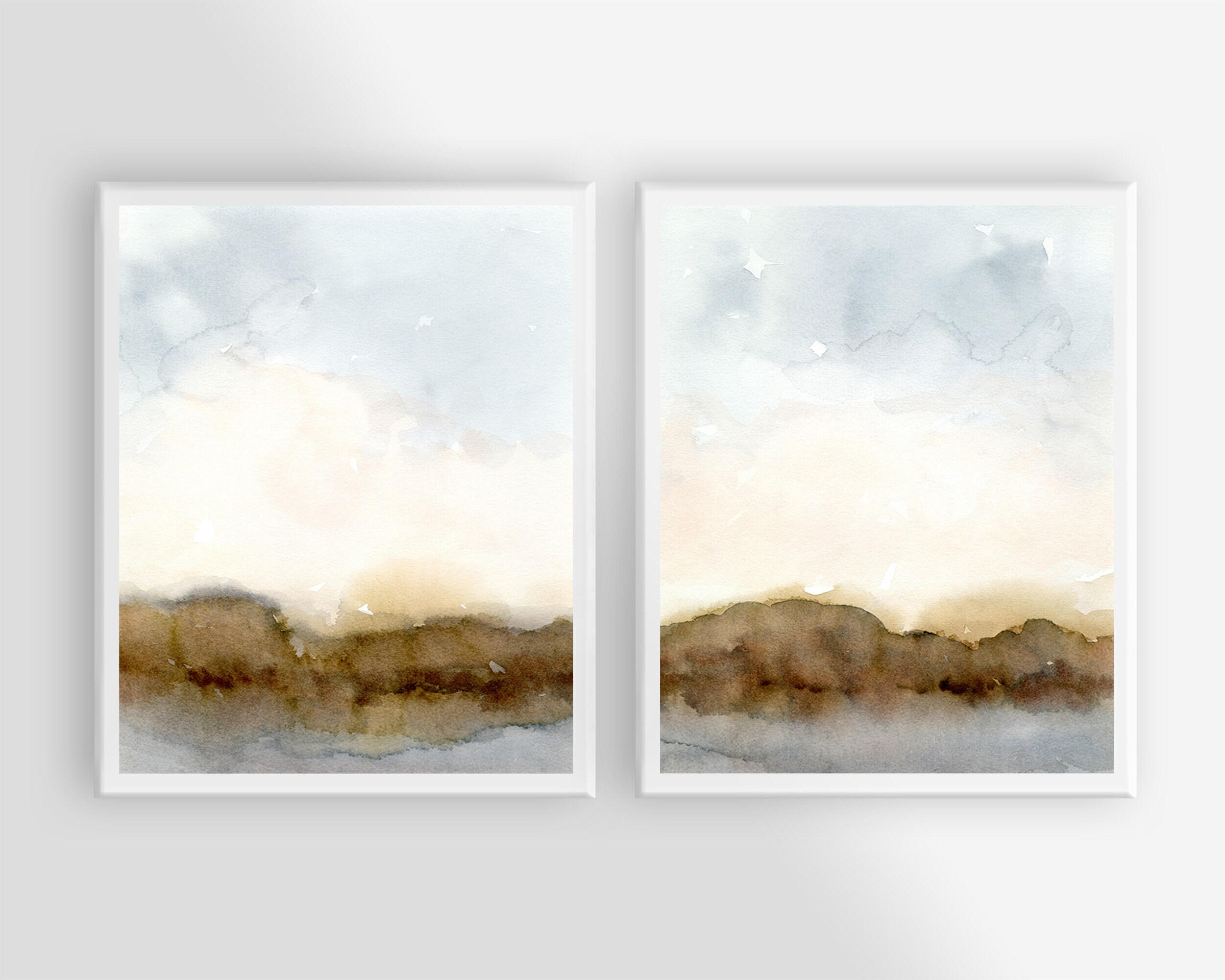 Abstract Landscape Wall Art Print Set Printable Digital | Etsy