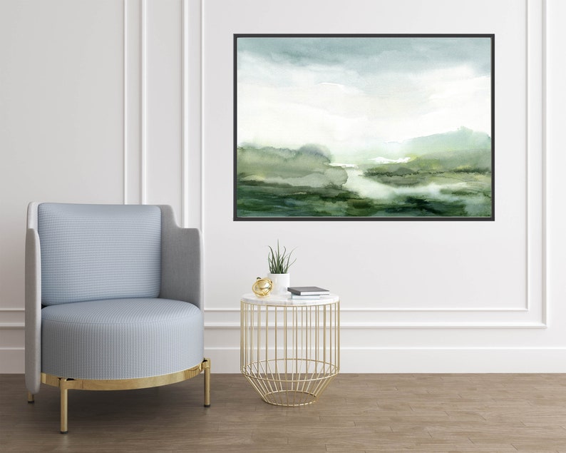 Large Abstract Landscape Wall Art Print Printable Instant Etsy
