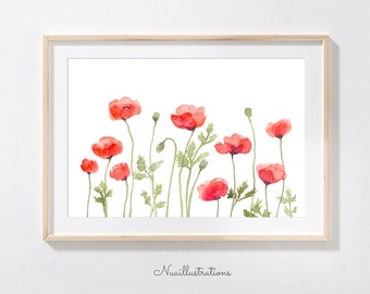 Dancing Poppies INSTANT DOWNLOAD - Etsy