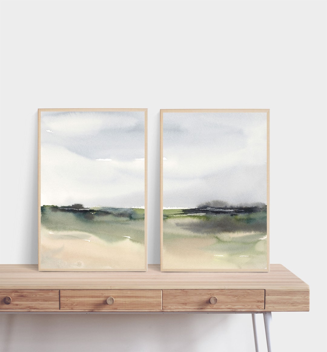 Watercolor Landscape Printable Wall Art Abstract Landscape Download DIY ...
