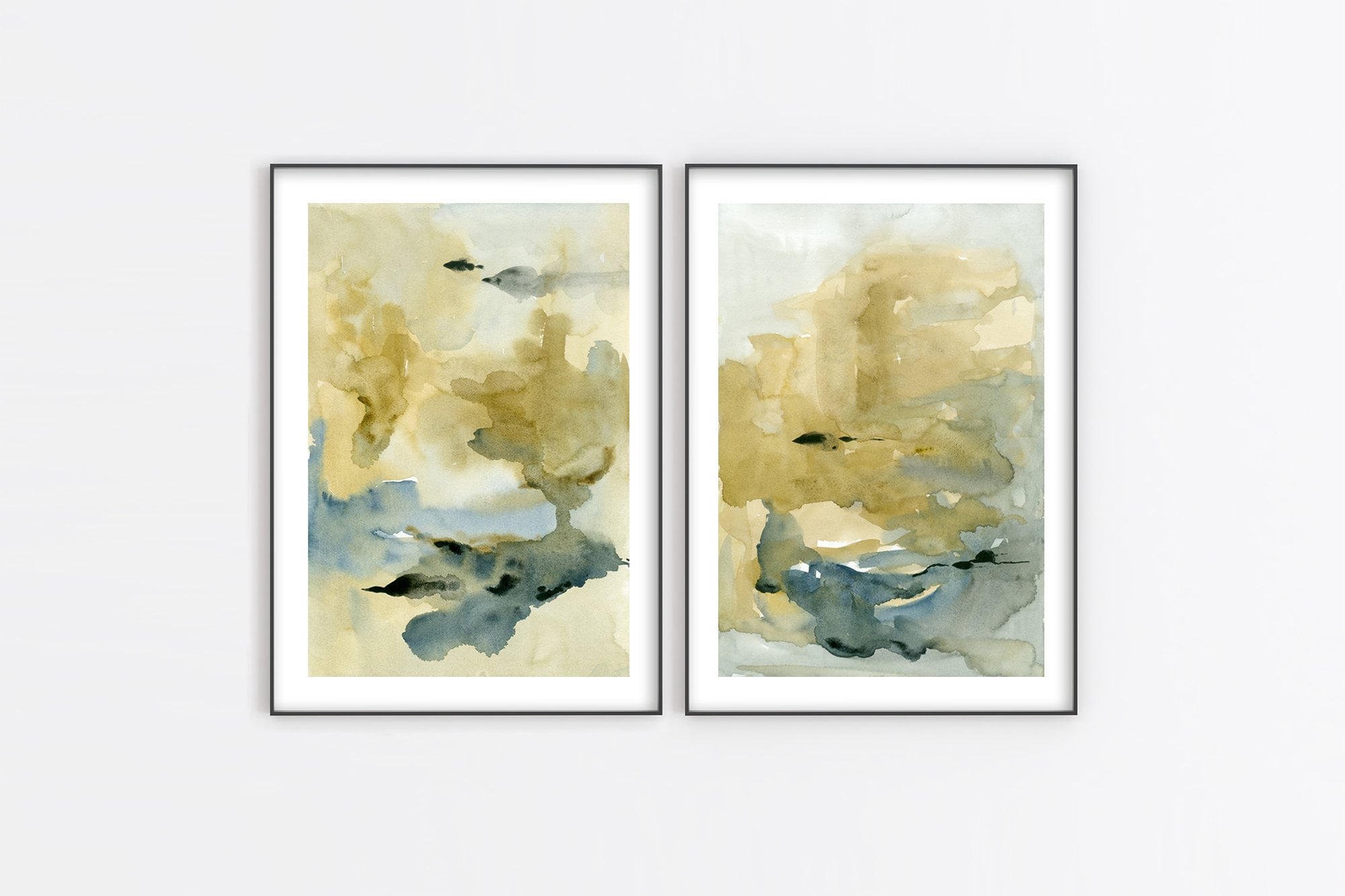 Abstract Watercolor Print Neutral Wall Art Printable Instant - Etsy