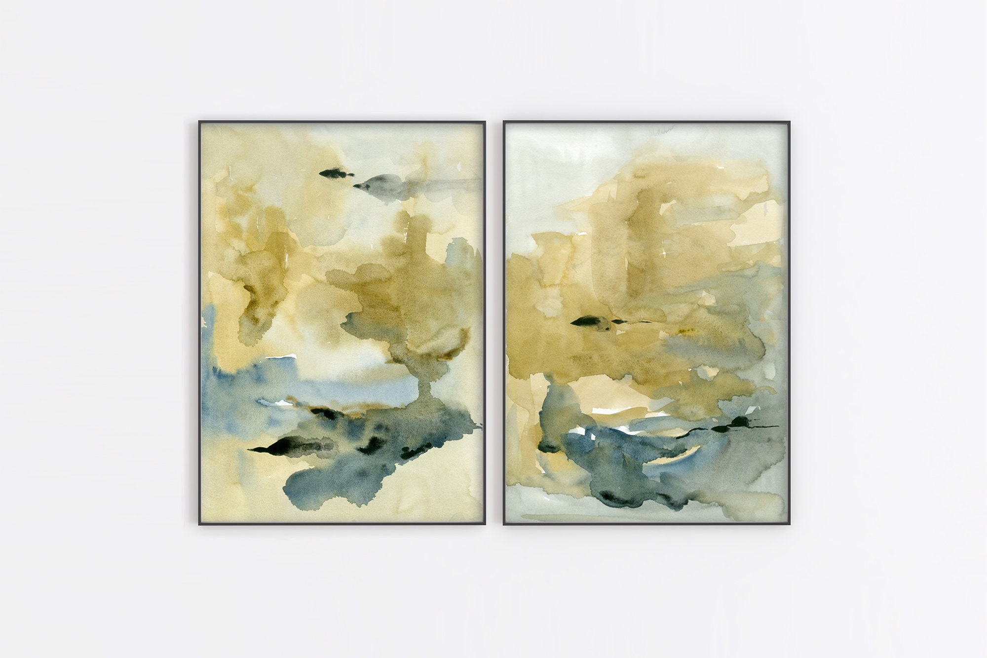 Abstract Watercolor Print Neutral Wall Art Printable Instant Etsy