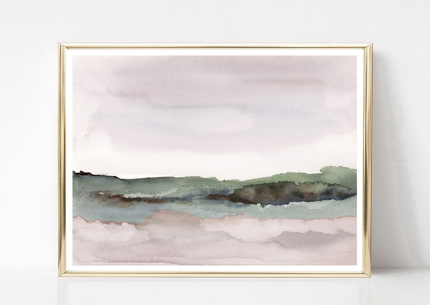 Watercolor Landscape Printable Wall Art Abstract Landscape - Etsy