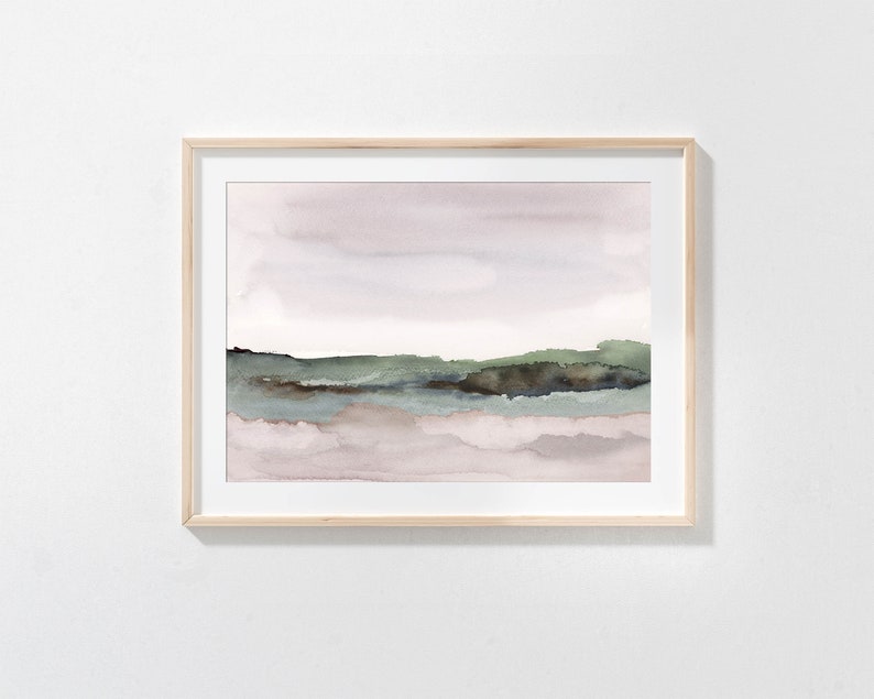 Watercolor Landscape Printable Wall Art Abstract Landscape - Etsy