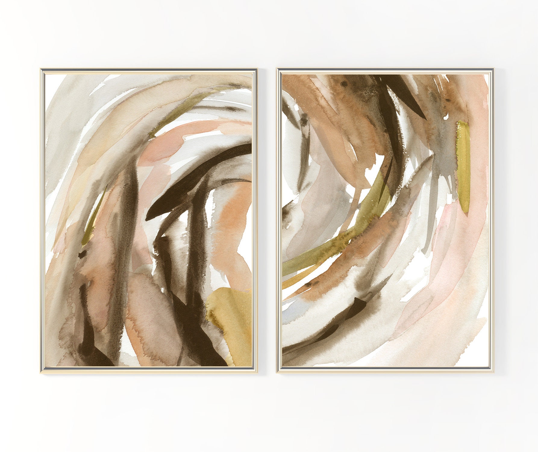 Abstract Print Neutral Wall Art Print Printable Instant | Etsy