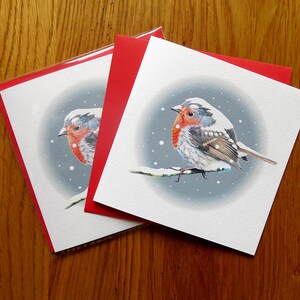Cartes de voeux de Noël Robin