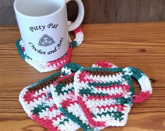Crochet Coffee Cup Coasters
