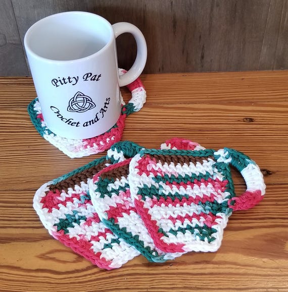 Crochet Coffee Cup Coasters