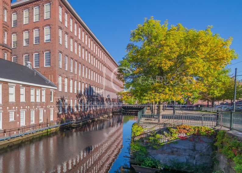 Lowell Canals in the Fall image 1