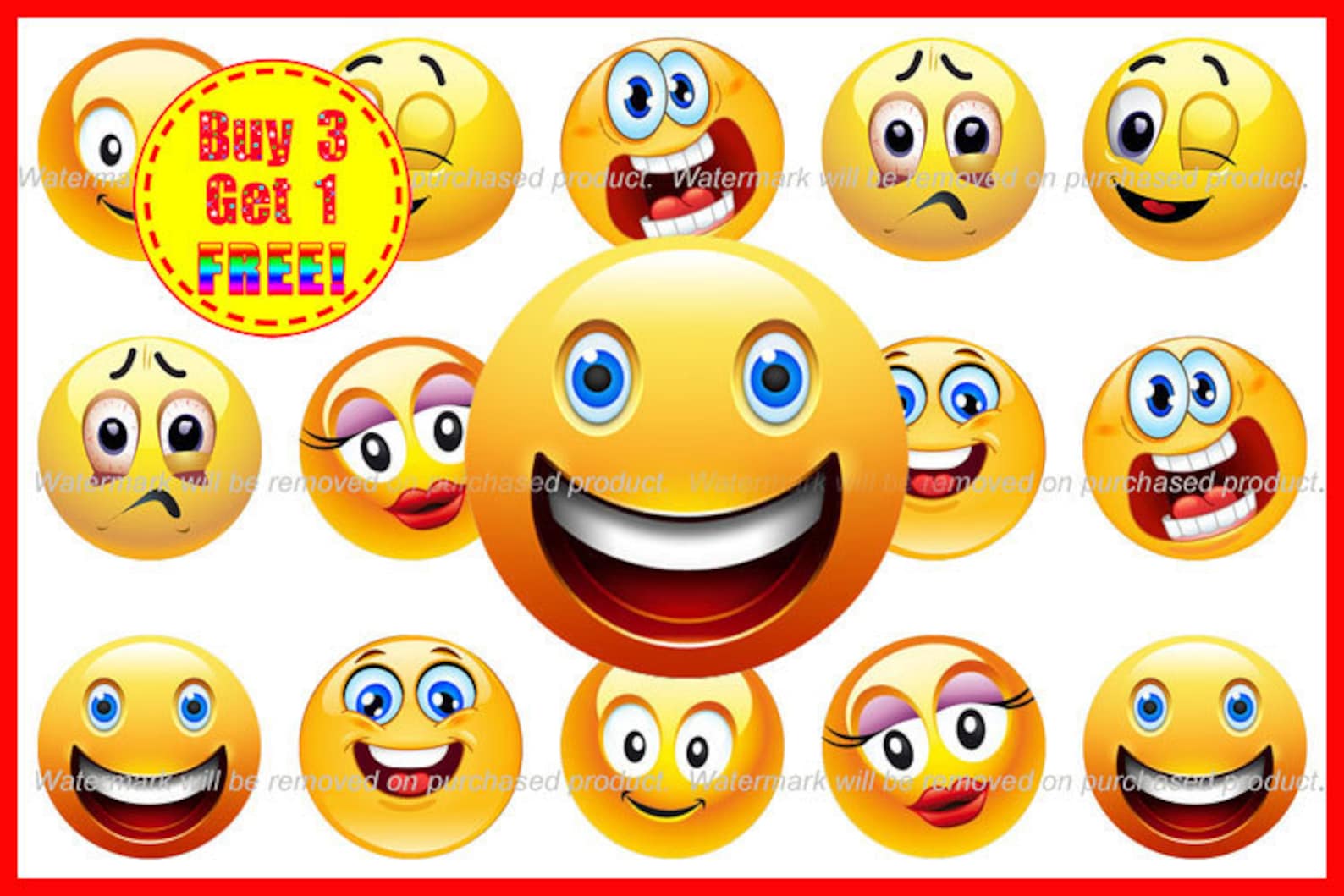 Free Printable Bottle Cap Emoticon Images